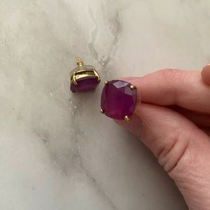 Jcrew purple stud earrings